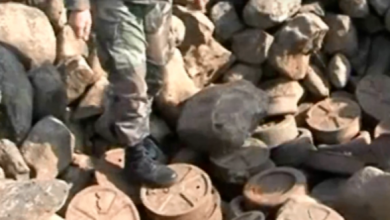 Photo of وحدات الجيش تعثرت تحت الأرض مخبأ يحوي أعدادا كبيرة من الألغام